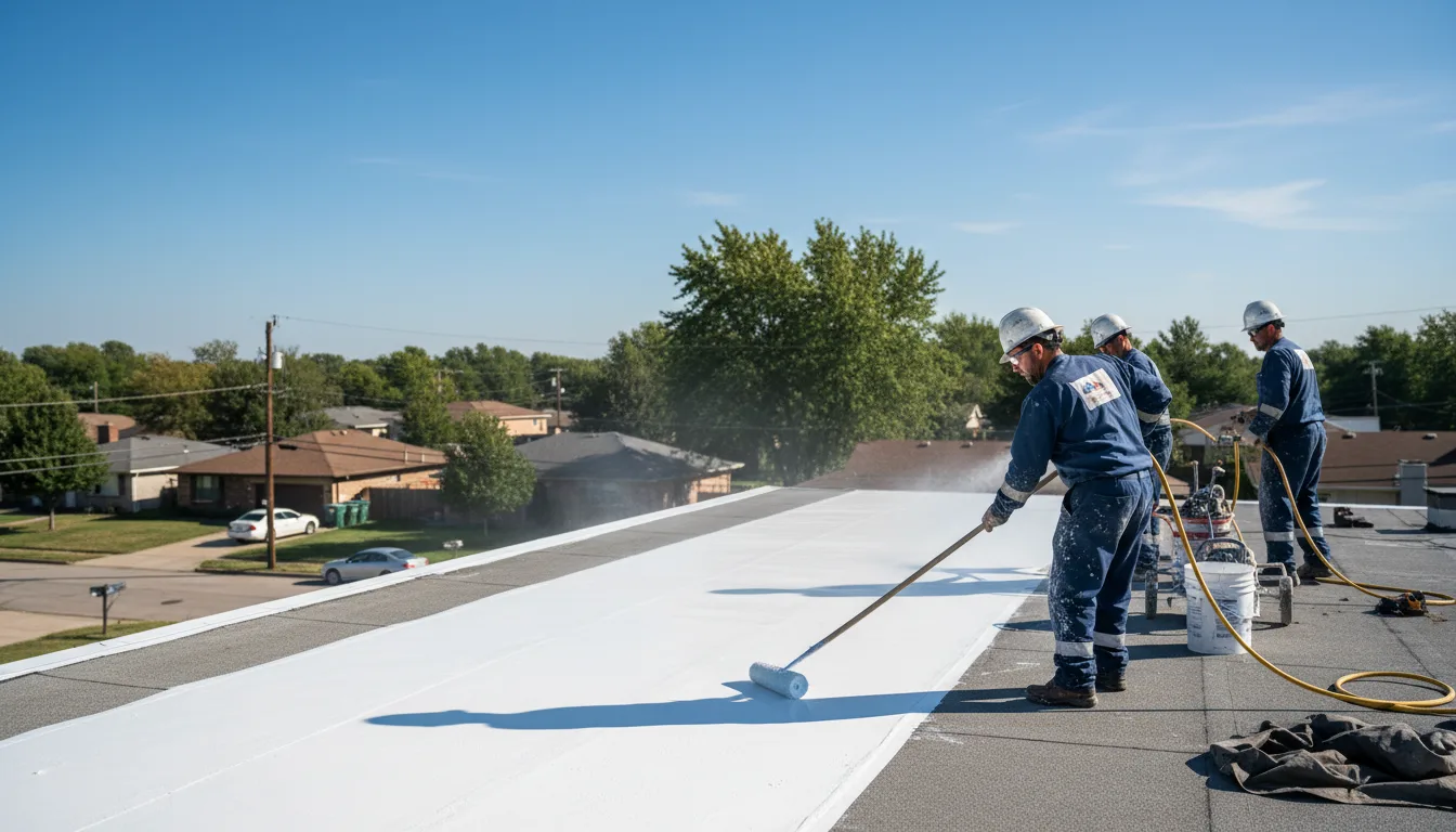 Commercial roof coating in Burlington, KS near me